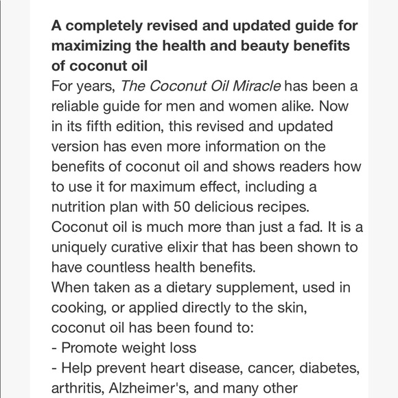 The Coconut Oil Miracle 5th Edition by Bruce Fife Paperback Book - Picture 4 of 16